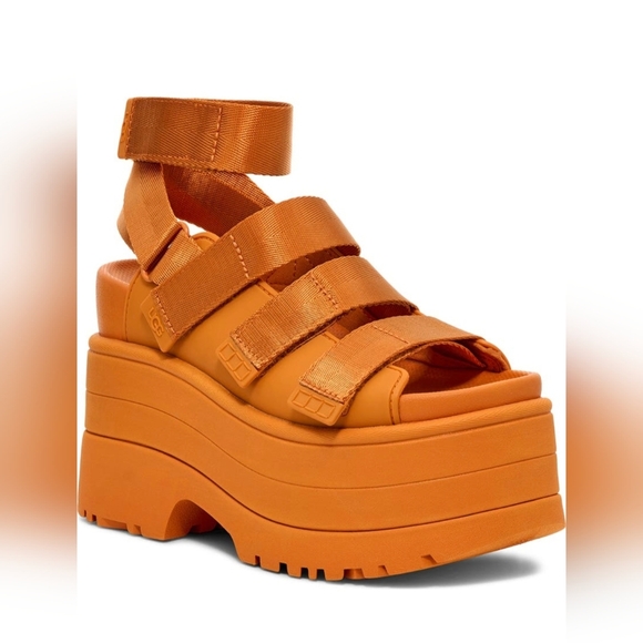 NWOB UGG Goldenrise Ankle Strap Platform Sandal - Picture 2 of 7